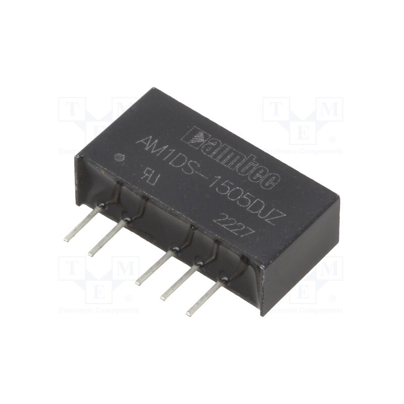 10 pcs : AM1DS-1505DJZ - Converter: DC/DC, 1W, Uin: 13.5÷16.5V, Uout: 5VDC, Uout2: -5VDC, SIP7