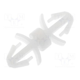 100 pcs : FIX-LCF-4 - PCB distance, polyamide, L: 4mm, latch/latch, natural, UL94V-2