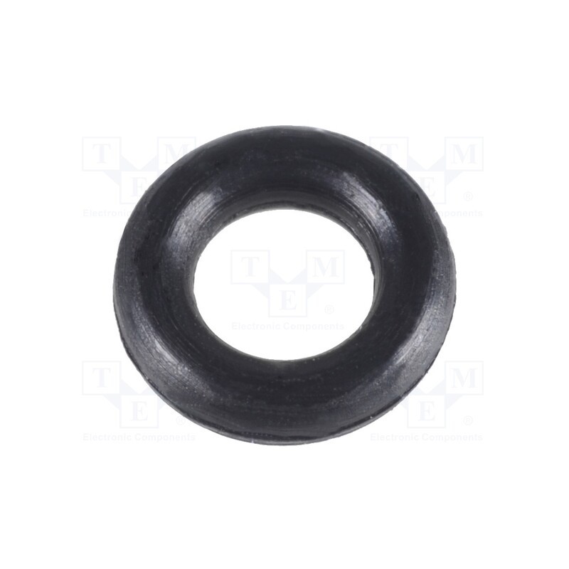 100 pcs : FIX-OR-2 - O-ring gasket, NBR rubber, Thk: 1mm, Øint: 2mm, black