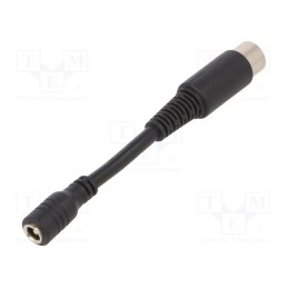 20 pcs : DC PLUG-P1J-R1B - Adapter, Plug: straight, Input: 5,5/2,1, Out: DIN 5pin