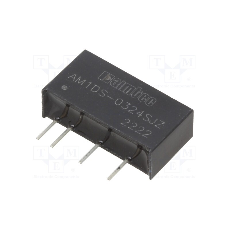 10 pcs : AM1DS-0324SJZ - Converter: DC/DC, 1W, Uin: 2.97÷3.63V, Uout: 24VDC, Iout: 42mA, SIP7