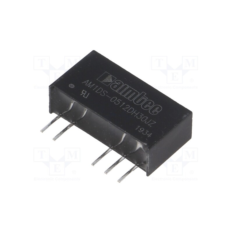10 pcs : AM1DS-0512DH30JZ - Converter: DC/DC, 1W, Uin: 4.5÷5.5V, Uout: 12VDC, Uout2: -12VDC, SIP7