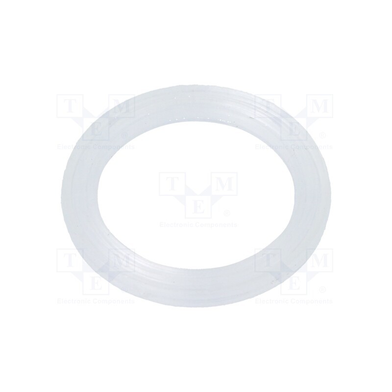 50 pcs : 107 F PG7 PE - Gasket, polyetylene, Thk: 1.6mm, Øint: 12.1mm, Øout: 16.5mm, PG7
