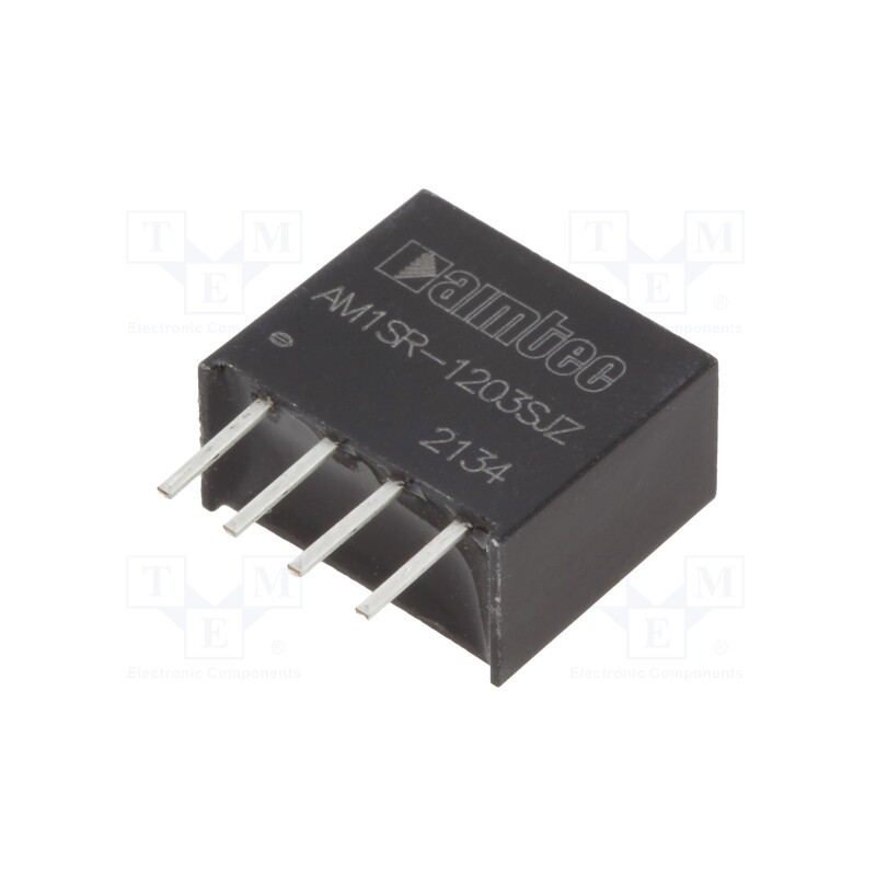 10 pcs : AM1SR-1203SJZ - Converter: DC/DC, 0.75W, Uin: 11.4÷12.6V, Uout: 3.3VDC, Iout: 200mA