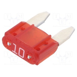 10 pcs : 0297010.L - Fuse: fuse, 10A, 32VDC, push-in, automotive, 10.9mm, silver alloy