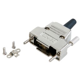 1 pcs - CONEC 165X Series GD-Zn D Sub Backshell, 50 Way, Strain Relief