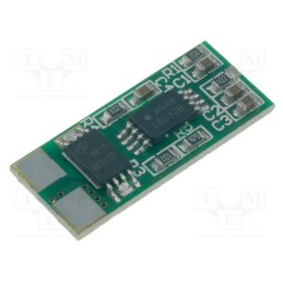 10 pcs : - PCB protection, Li-Ion, 19.1x8x2mm, 3A, 7.4VDC