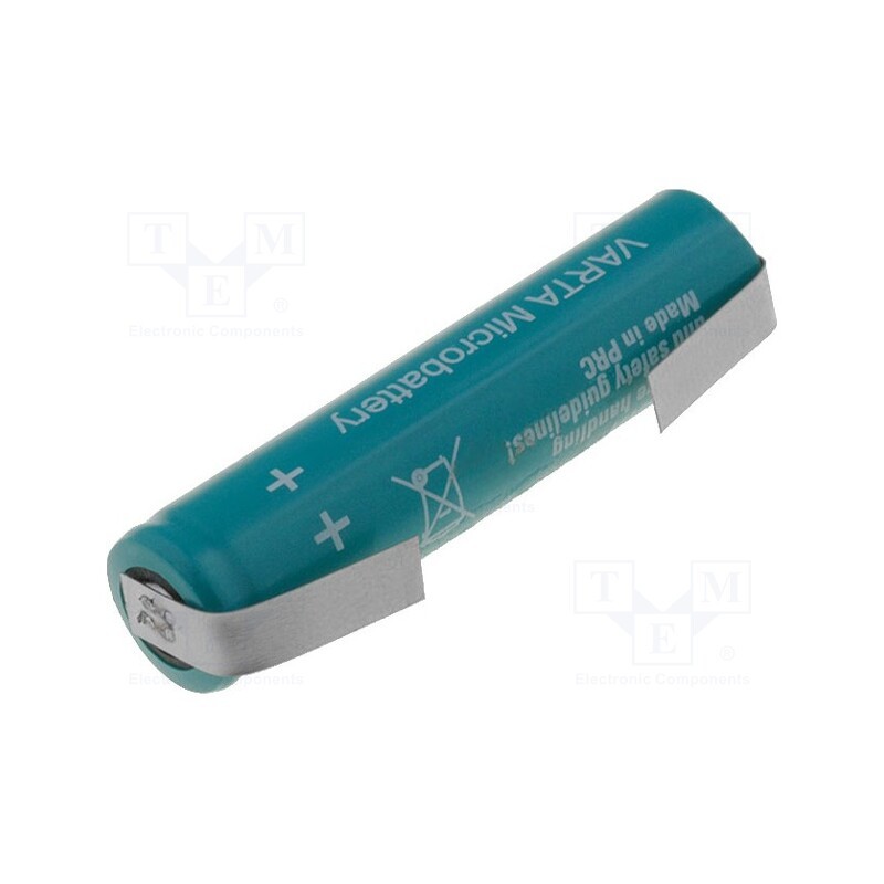 10 pcs : VH 700 AAA-SOLDER TAGS - Re-battery: Ni-MH, AAA,R3, 1.2V, 700mAh, soldering lugs, Ø10x44mm