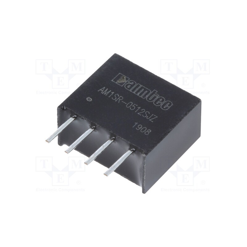 10 pcs : AM1SR-0512SJZ - Converter: DC/DC, 750mW, Uin: 4.75÷5.25V, Uout: 12VDC, Iout: 62mA