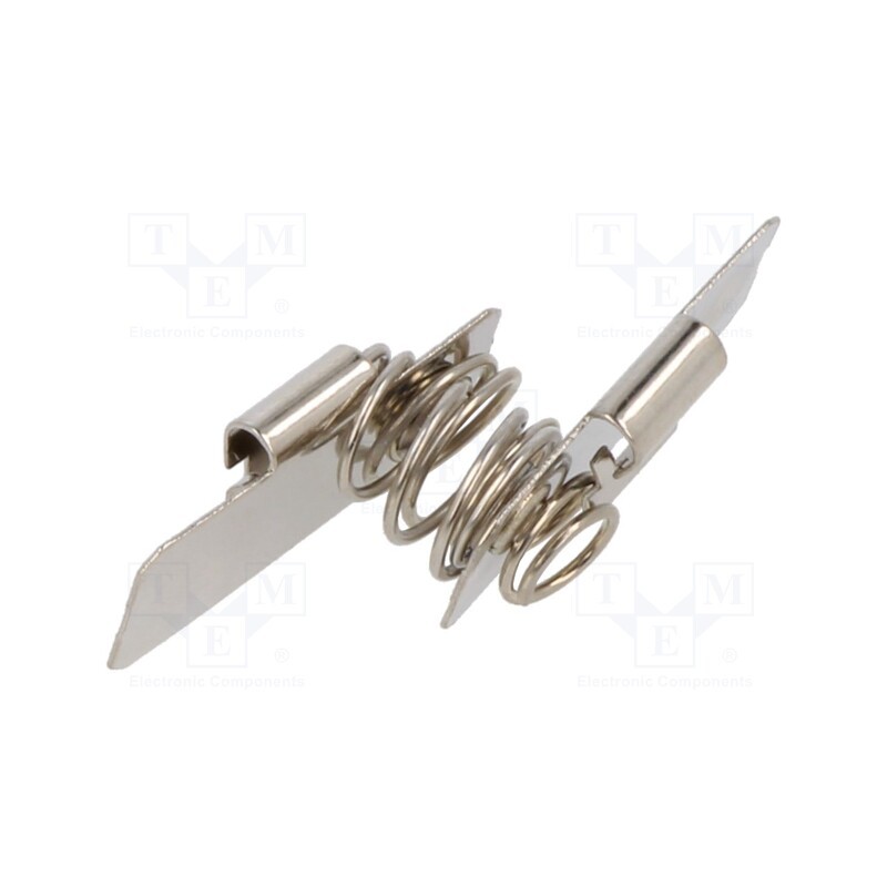 50 pcs : 287 - Spring contact, A23,A27,AAA,AAAA,N,R03, Batt.no: 2, push-in