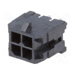 10 pcs : 430450412 - Socket, wire-board, male, Micro-Fit 3.0, 3mm, PIN: 4, THT, 5A, tinned