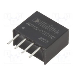 10 pcs : AM1SS-0312SJZ - Converter: DC/DC, 1W, Uin: 2.97÷3.63V, Uout: 12VDC, Iout: 83mA, SIP4