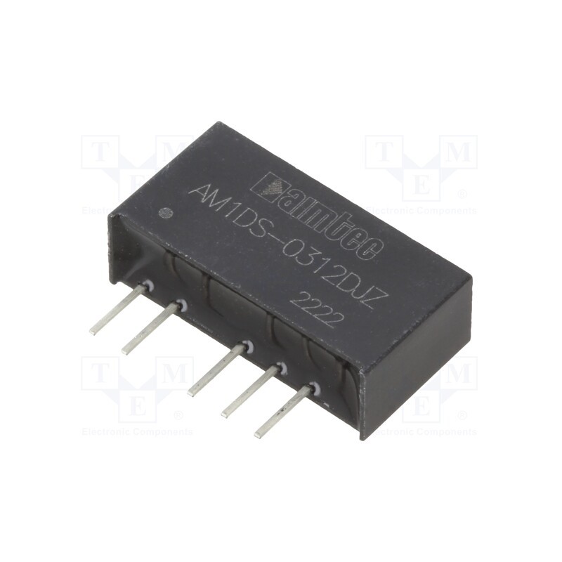 10 pcs : AM1DS-0312DJZ - Converter: DC/DC, 1W, Uin: 2.97÷3.63V, Uout: 12VDC, Uout2: -12VDC