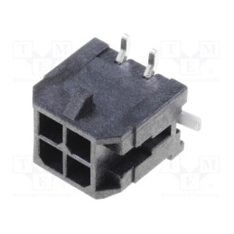 10 pcs : 430450418 - Socket, wire-board, male, Micro-Fit 3.0, 3mm, PIN: 4, SMT, 5A, tinned