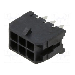 5 pcs : 430450614 - Socket, wire-board, male, Micro-Fit 3.0, 3mm, PIN: 6, Layout: 2x3