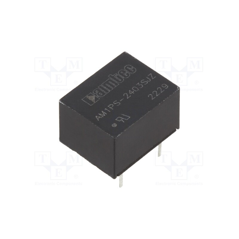 10 pcs : AM1PS-2403SJZ - Converter: DC/DC, 1W, Uin: 21.6÷26.4V, Uout: 3.3VDC, Iout: 303mA