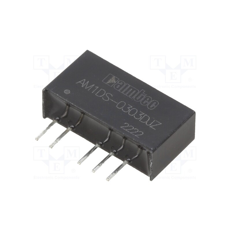 10 pcs : AM1DS-0303DJZ - Converter: DC/DC, 1W, Uin: 2.97÷3.63V, Uout: 3.3VDC, Uout2: -3.3VDC