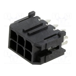 10 pcs : 430450624 - Socket, wire-board, male, Micro-Fit 3.0, 3mm, PIN: 6, Layout: 2x3