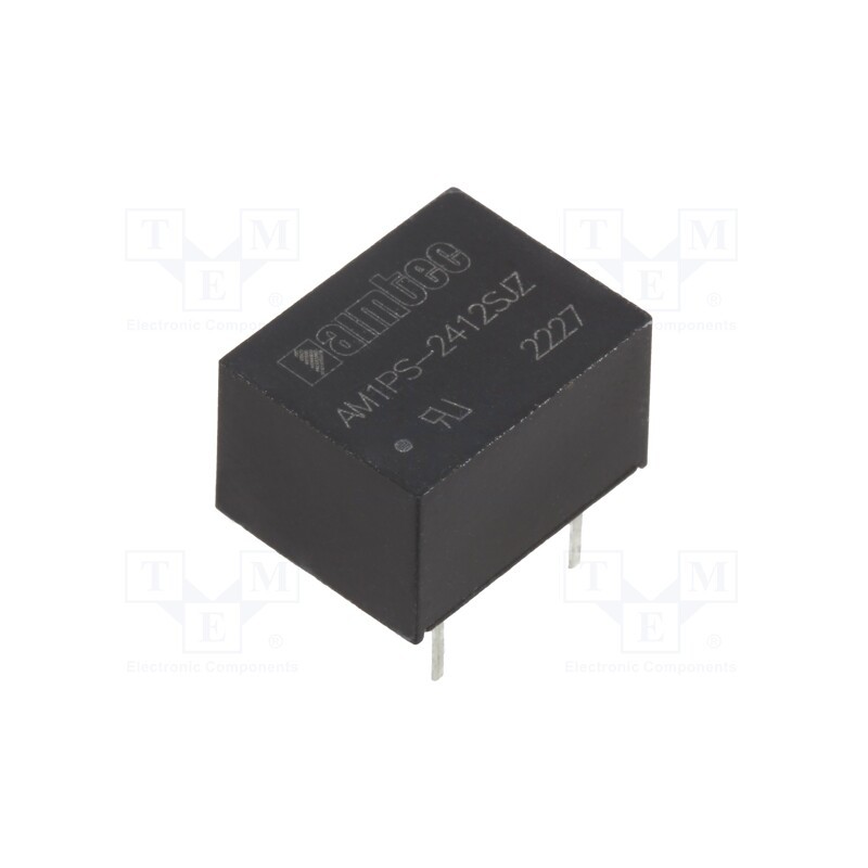 10 pcs : AM1SR-2412SJZ - Converter: DC/DC, 0.75W, Uin: 22.8÷25.2V, Uout: 12VDC, Iout: 62mA