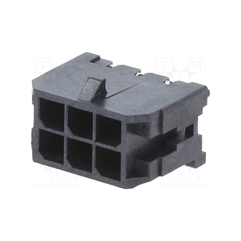 10 pcs : 430450628 - Socket, wire-board, male, Micro-Fit 3.0, 3mm, PIN: 6, Layout: 2x3