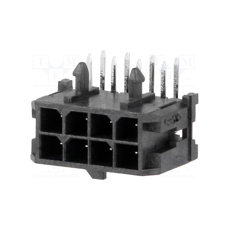 10 pcs : 430450800 - Socket, wire-board, male, Micro-Fit 3.0, 3mm, PIN: 8, THT, on PCBs