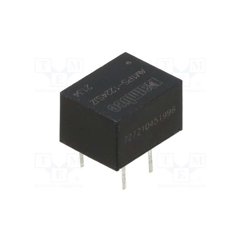 10 pcs : AM1PS-1224SJZ - Converter: DC/DC, 1W, Uin: 10.8÷13.2V, Uout: 24VDC, Iout: 42mA, DIP8