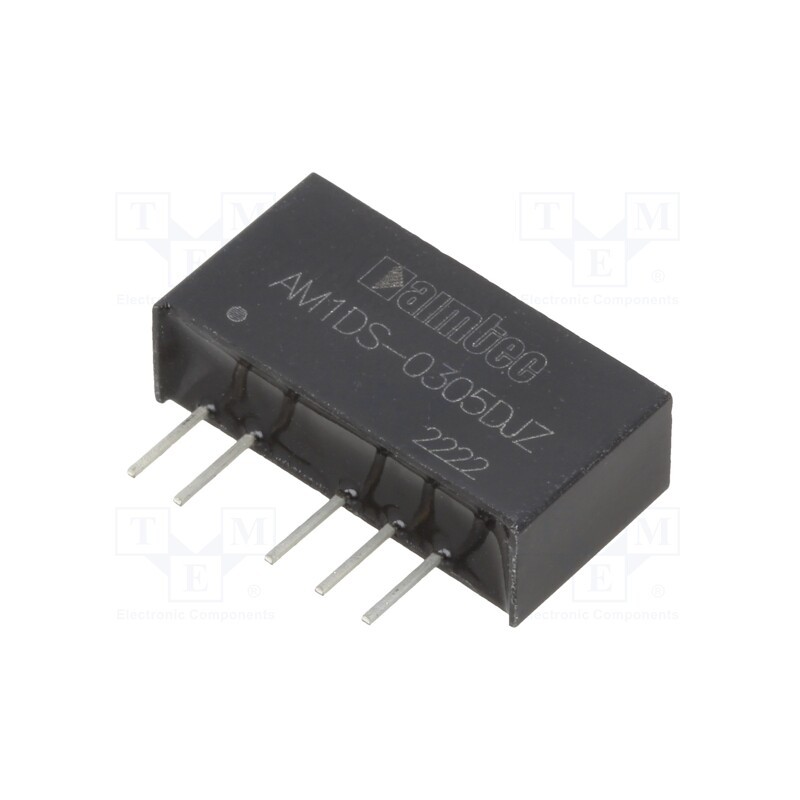 10 pcs : AM1DS-0305DJZ - Converter: DC/DC, 1W, Uin: 2.97÷3.63V, Uout: 5VDC, Uout2: -5VDC, SIP7