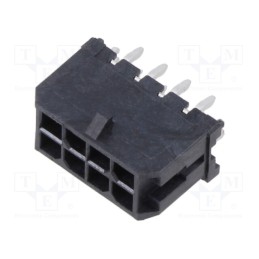 10 pcs : 430450825 - Socket, wire-board, male, Micro-Fit 3.0, 3mm, PIN: 8, Layout: 2x4