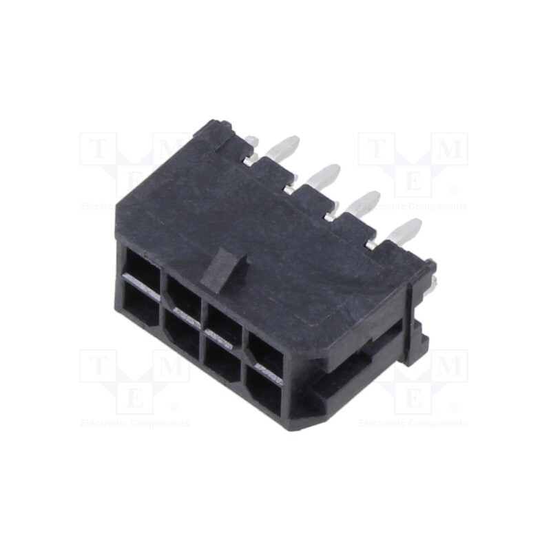 10 pcs : 430450825 - Socket, wire-board, male, Micro-Fit 3.0, 3mm, PIN: 8, Layout: 2x4