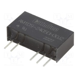 10 pcs : AM1DS-2405DH30JZ - Converter: DC/DC, 1W, Uin: 21.6÷26.4V, Uout: 5VDC, Uout2: -5VDC, SIP7