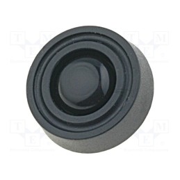 50 pcs : FF-8 - Quick mounting foot, black, polyetylene, A: 5mm, B: 15.7mm, C: 15mm