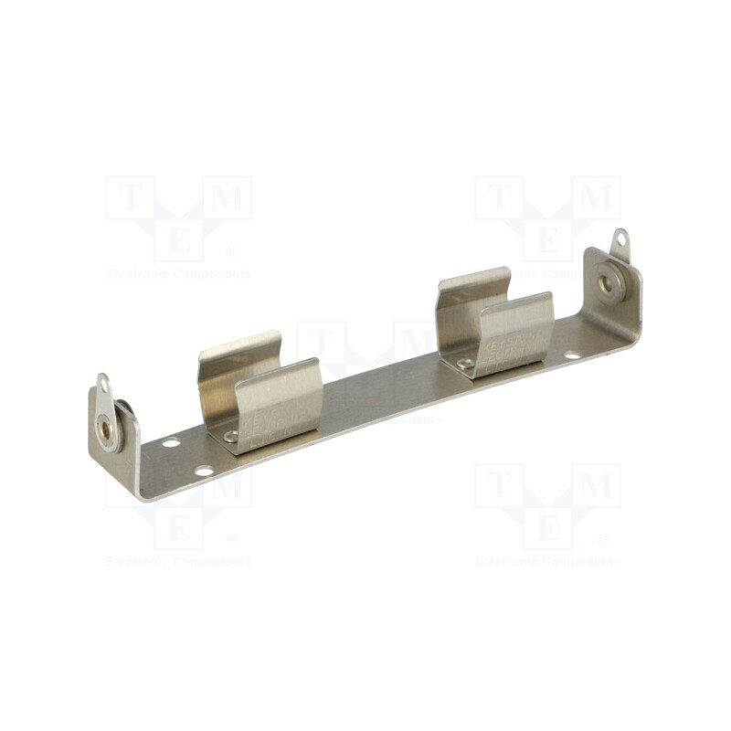 10 pcs : 189 -AS - Holder, AA,R6, Batt.no: 2, screw, aluminium