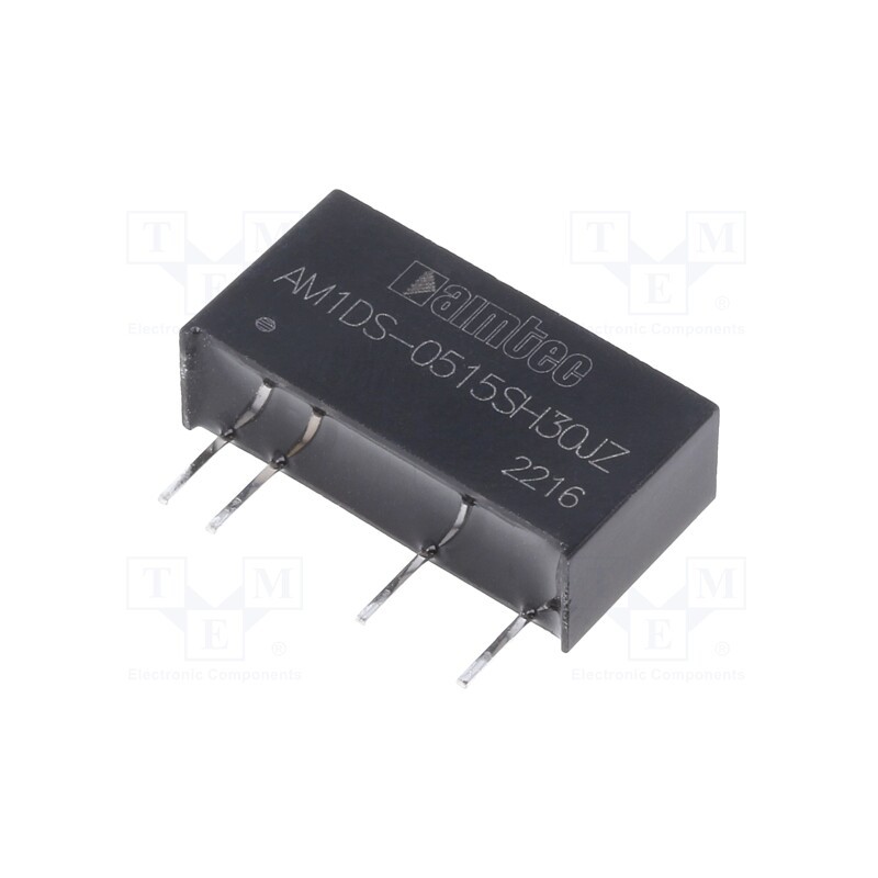 10 pcs : AM1DS-0515SH30JZ - Converter: DC/DC, 1W, Uin: 4.5÷5.5V, Uout: 15VDC, Iout: 67mA, SIP7