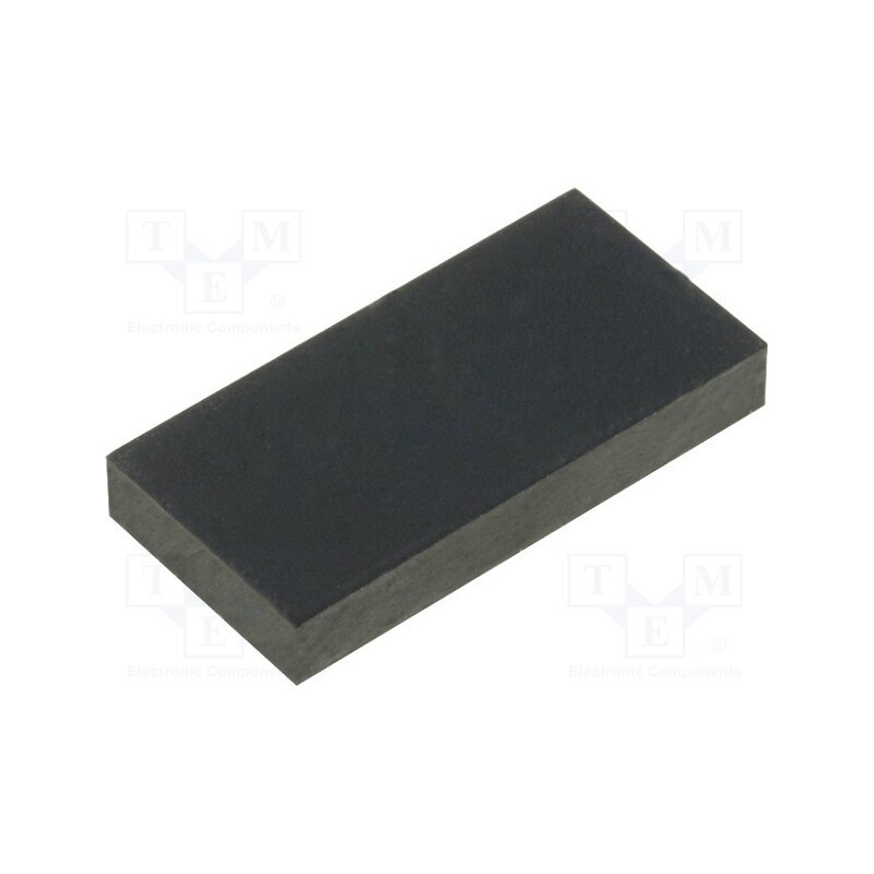 50 pcs : FIX-SF-180930 - Self-adhesive foot, H: 3mm, black, rubber, W: 18mm, L: 9mm