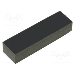 50 pcs : FIX-SF-195640 - Self-adhesive foot, H: 4mm, black, rubber, W: 19mm, L: 5.6mm