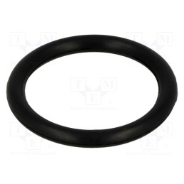 50 pcs : FIX-OR-25.2 -AS - O-ring gasket, NBR rubber, Thk: 3.5mm, Øint: 25.2mm, black