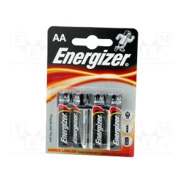 10 set : 7638900246599 - Battery: alkaline, 1.5V, AA, non-rechargeable, 4pcs, Base