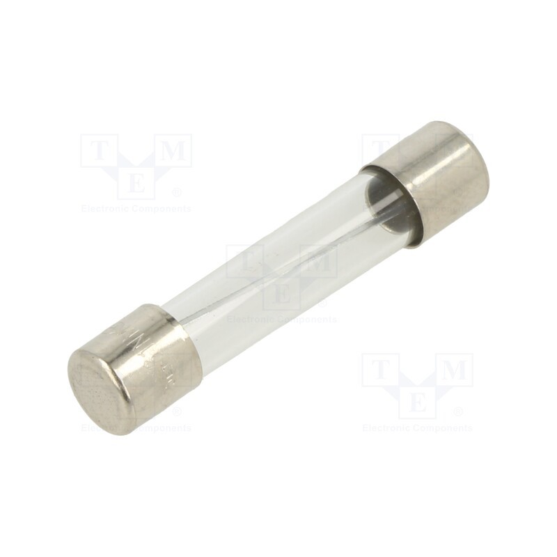 10 pcs : FSA-6A - Fuse: fuse, quick blow, 6A, 250VAC, glass, 6.3x32mm, brass, FSA, bulk