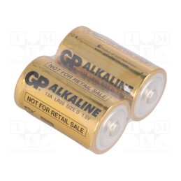 10 set : GP R20A - Battery: alkaline, 1.5V, D, non-rechargeable, 2pcs.