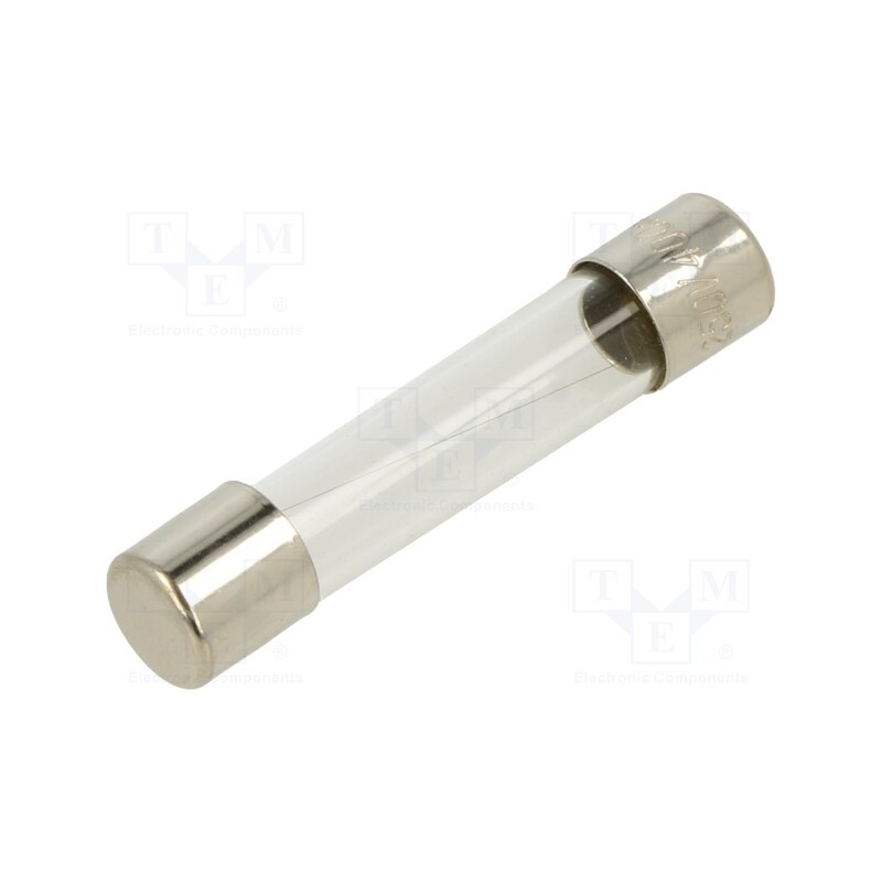 10 pcs : FSA-400MA - Fuse: fuse, quick blow, 400mA, 250VAC, glass, 6.3x32mm, brass, FSA