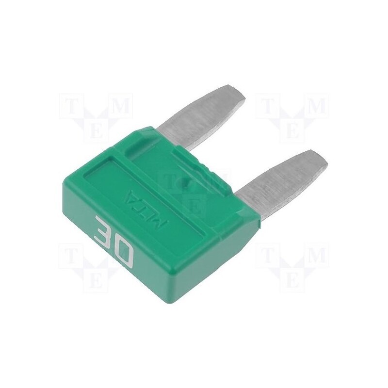 50 pcs : MINIVAL 30A - Fuse: fuse, 30A, 32VDC, automotive, 11.9mm, MINIVAL