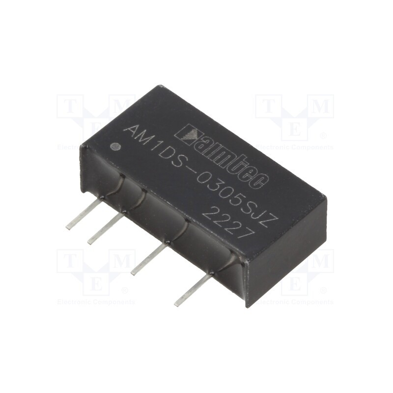 10 pcs : AM1DS-0305SJZ - Converter: DC/DC, 1W, Uin: 2.97÷3.63V, Uout: 5VDC, Iout: 200mA, SIP7