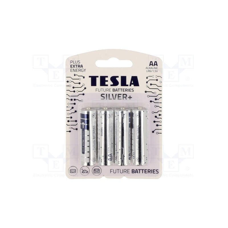 10 set : 8594183392332 - Battery: alkaline, 1.5V, AA, non-rechargeable, Ø14.5x50.5mm, 4pcs.