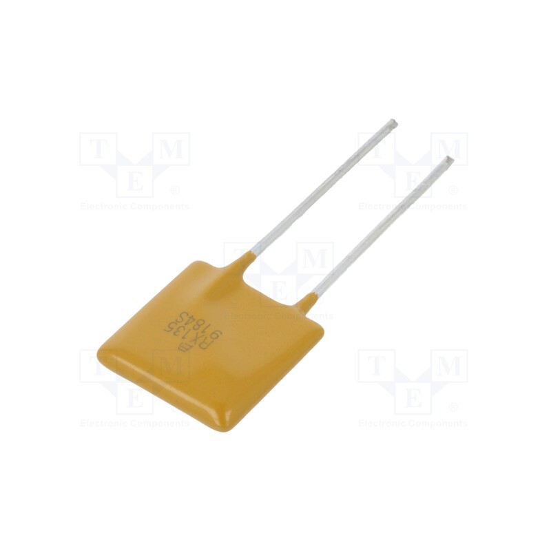 10 pcs : MF-RX135/72-2 - Fuse: PTC polymer, 1.35A, Imax: 40A, PCB,THT, MF-RX/72, reel