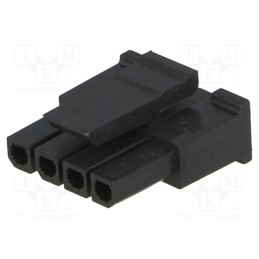 10 pcs : 436450400 - Plug, wire-board, female, Micro-Fit 3.0, 3mm, PIN: 4, w/o contacts