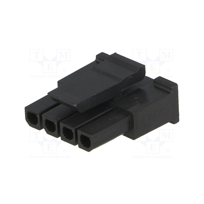 10 pcs : 436450400 - Plug, wire-board, female, Micro-Fit 3.0, 3mm, PIN: 4, w/o contacts