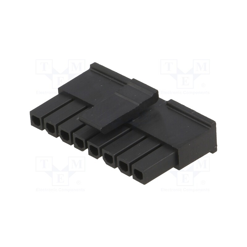 10 pcs : 436450800 - Plug, wire-board, female, Micro-Fit 3.0, 3mm, PIN: 8, w/o contacts
