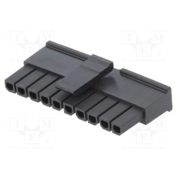 10 pcs : 436451000 - Plug, wire-board, female, Micro-Fit 3.0, 3mm, PIN: 10, w/o contacts