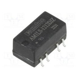 10 pcs : AM1LS-1212DJZ - Converter: DC/DC, 1W, Uin: 10.8÷13.2V, Uout: 12VDC, Uout2: -12VDC