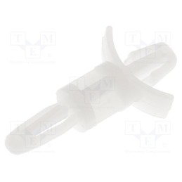 50 pcs : LCBS-6-01 - PCB distance, polyamide, L: 9.5mm, snap fastener, natural, UL94V-2